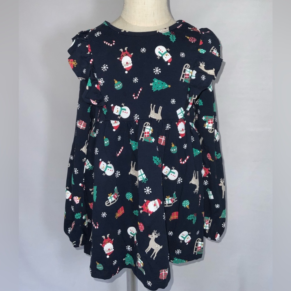 Tangerine Sky Blue Christmas dress